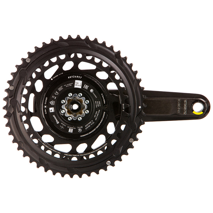 SRAM, Force 2x Powermeter E1, Power Meter Crankset, Speed: 12, Spindle: 28.99mm, BCD: Thread Mount, 50/37, DUB, 172.5mm, Black, Road