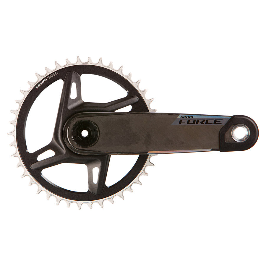 SRAM, Force 1x XPLR Powermeter E1, Power Meter Crankset, Speed: 12/13, Spindle: 28.99mm, BCD: Direct Mount SRAM 8 Bolt, 42, DUB, 170mm, Black, Road