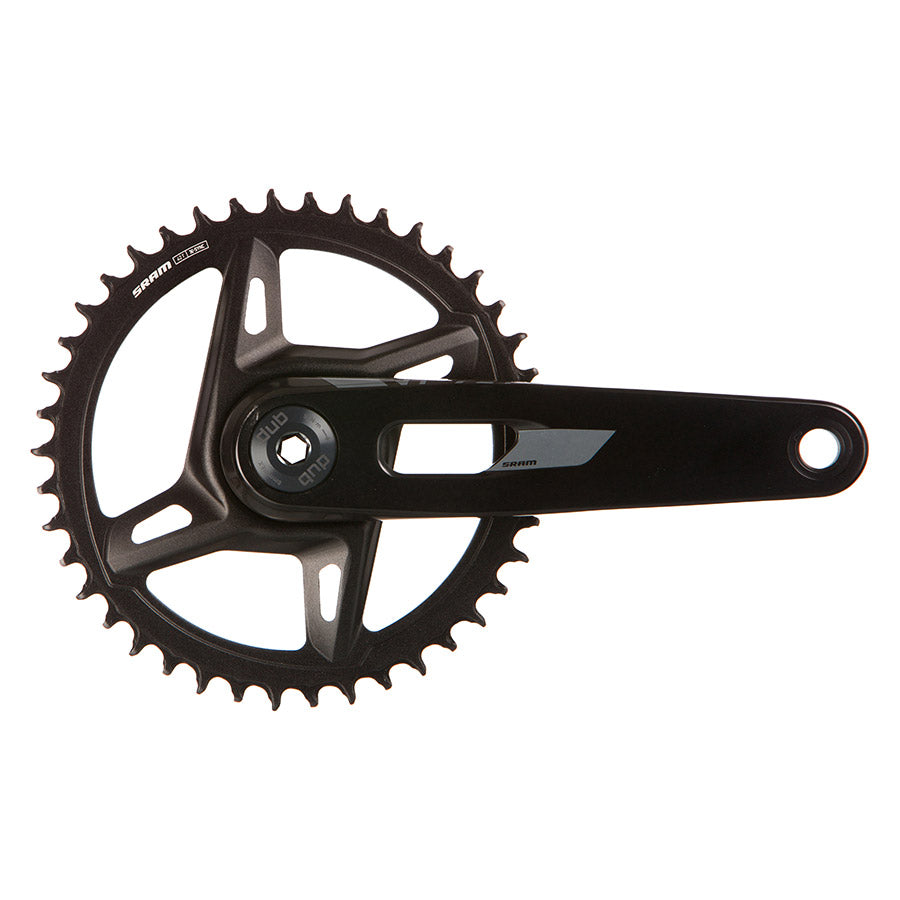 SRAM, Rival 1x XPLR Powermeter E1, Power Meter Crankset, Speed: 12/13, Spindle: 28.99mm, BCD: Direct Mount SRAM 8 Bolt, 42, DUB, 172.5mm, Black, Road
