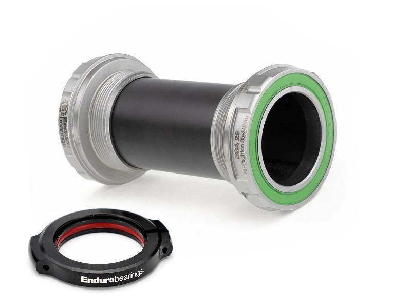 Enduro MaxHit Bottom Bracket, BSA 29mm Sram DUB Spindle, Stainless Steel Integrated Bearings, Silver