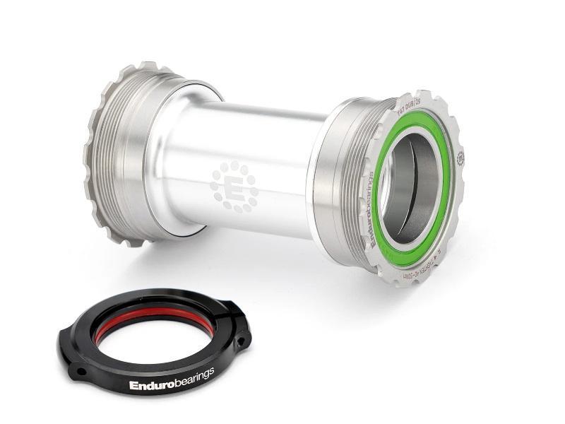 Enduro MaxHit Bottom Bracket, T47 Internal, 29mm Spindle, Stainless Steel Integrated Bearings, Silver