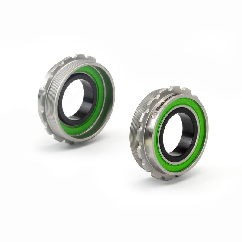 Enduro MaxHit Bottom Bracket, T47 External, 24mm Spindle, Stainless Steel Integrated Bearings, Silver