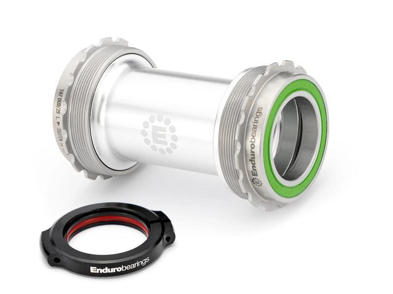 Enduro MaxHit Bottom Bracket, T47 External, 29mm Spindle, Stainless Steel Integrated Bearings, Silver