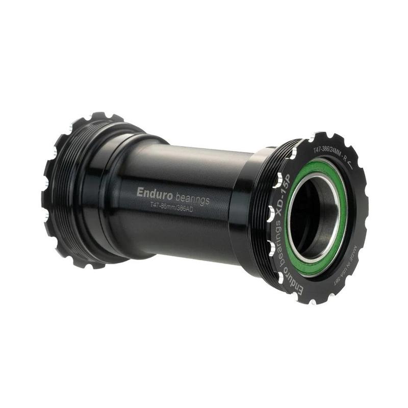 Enduro T47 Internal XD-15 Bottom Bracket, Threaded, 24mm spindle, Black
