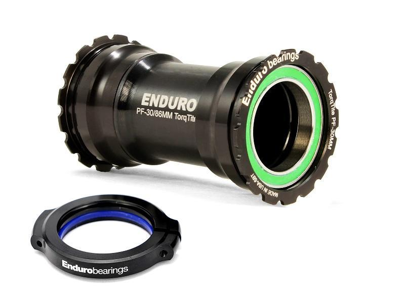 Enduro XD-15 Bottom Bracket, BB386EVO to 30mm, Torqtite, Black