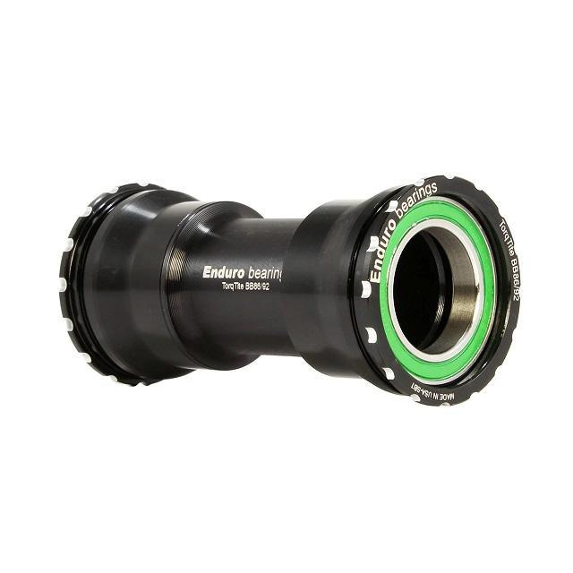Enduro TorqTite Stainless Steel Angular Contact Bottom Bracket, BB86/BB92, Black