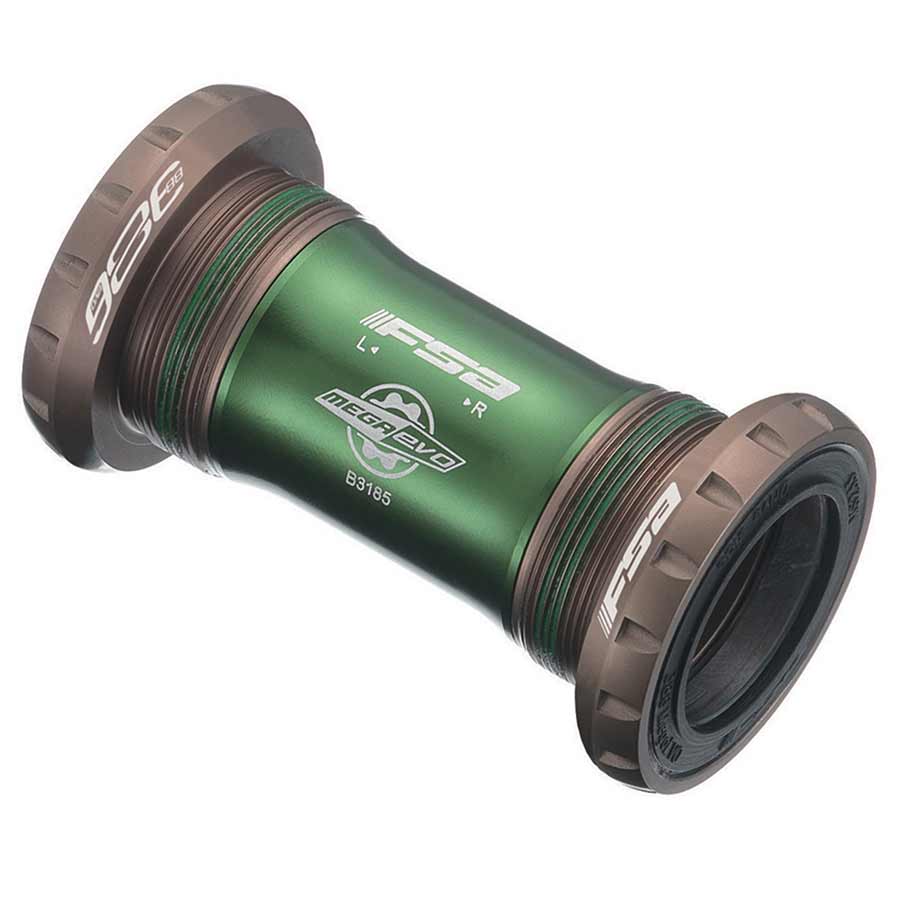 FSA Bottom Bracket, BSA 68mm Shell, For 386EVO 30mm Cranks, Stainless Bearings (BB-EVO8681)