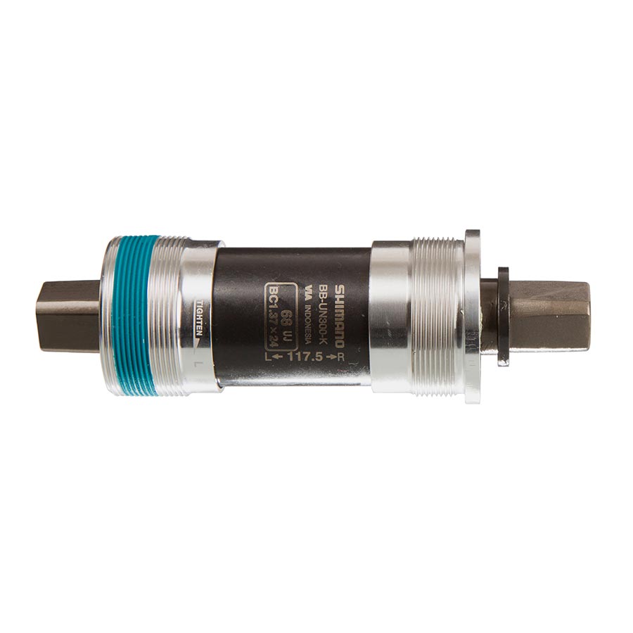 Shimano, BB-UN300-K, Square Taper BB, British, 68mm, : 117.5mm, Silver