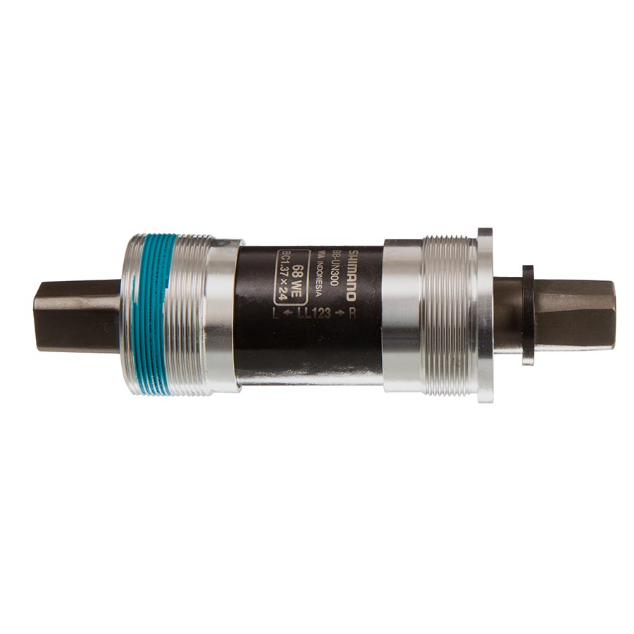 Shimano, BB-UN300-LL123, Square Taper BB, British, 68mm, : 122.5mm, Silver