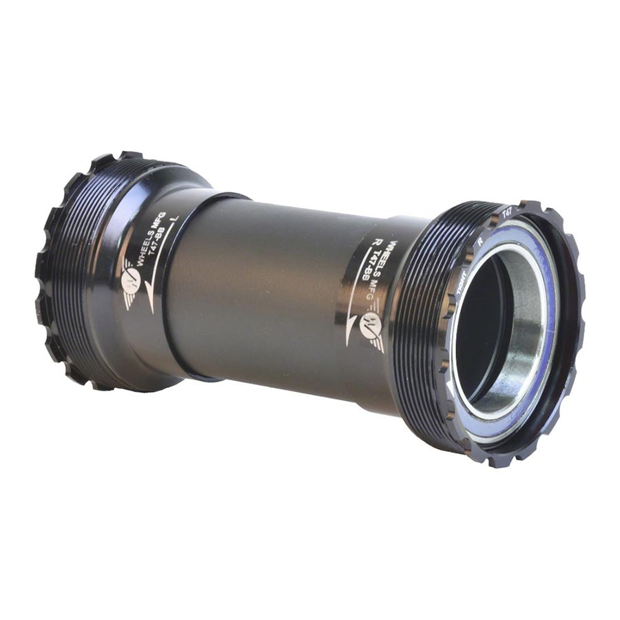 Wheels Manufacturing T47 Inboard Bottom Bracket - For 30mm Spindle,ABEC-3 Bearings, Fits Frames with 68mm-132mm BB Shells, Black