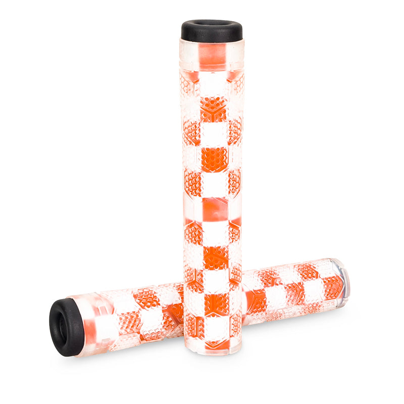 STOLEN - HIVE "SUPERSTICK" GRIPS - CLEAR FAST TIME NEON ORANGE