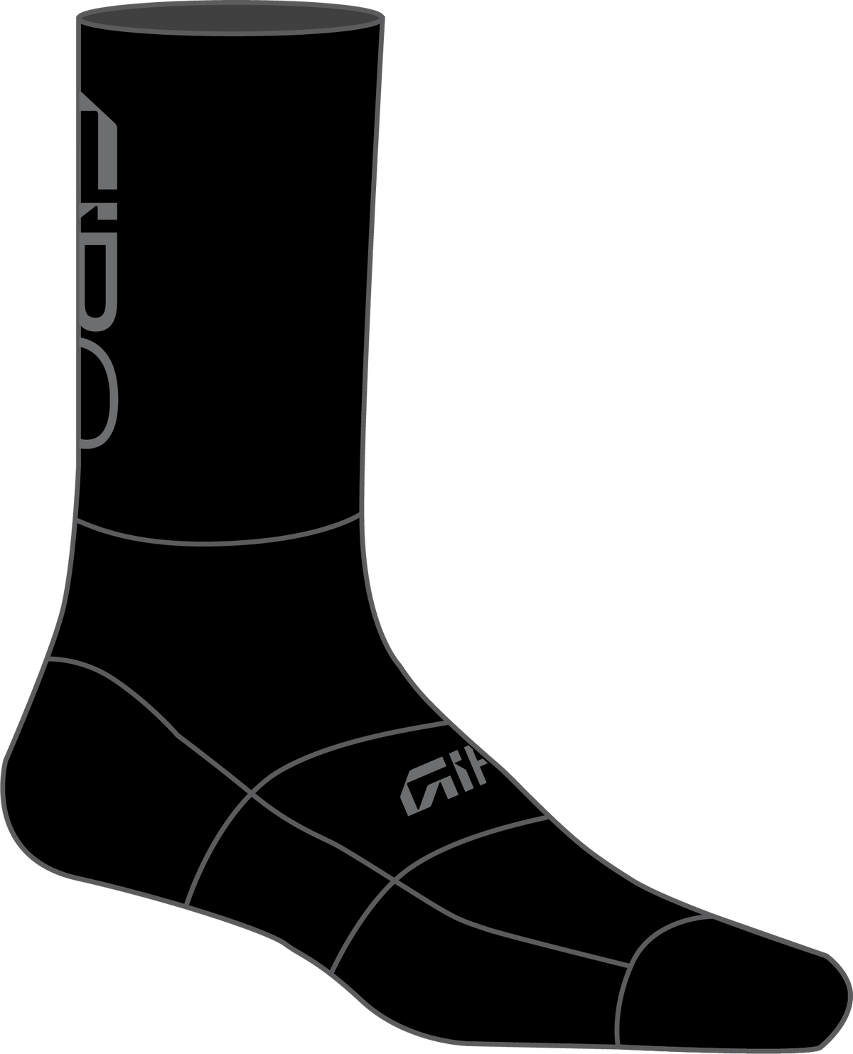 Seasonal Merino BLACK/GREY S
