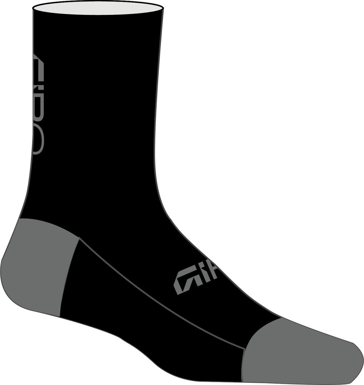Winter Merino Wool BLACK/GREY S