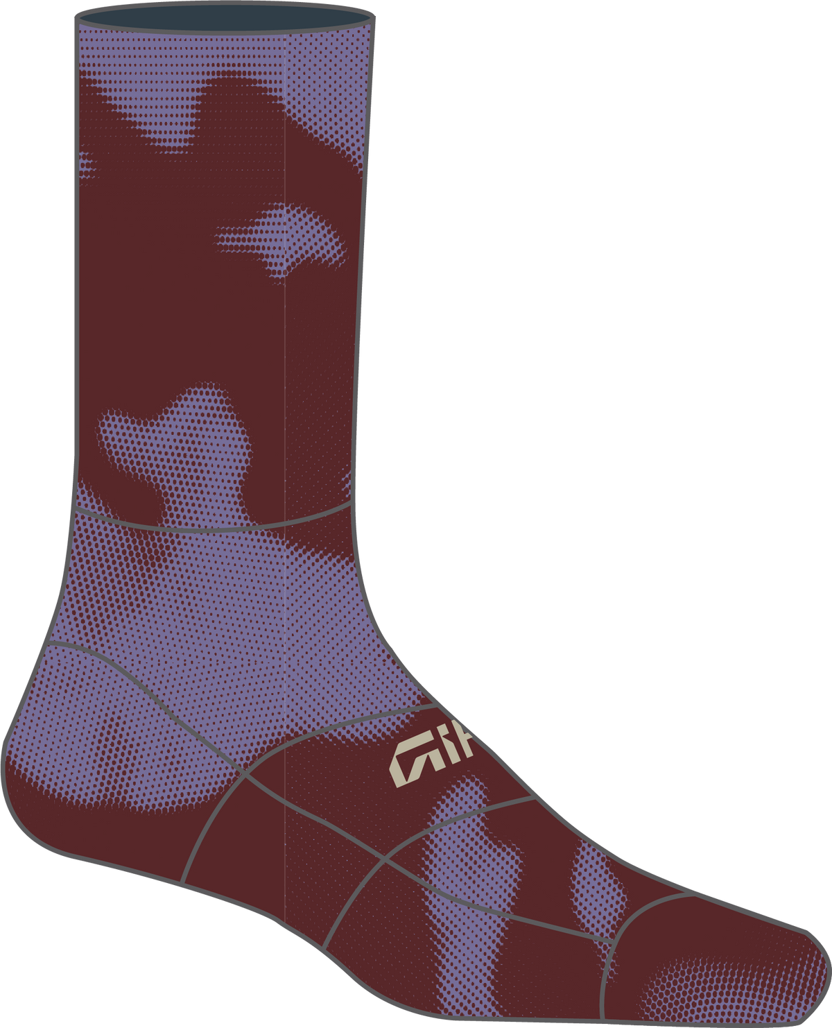 Comp Racer High Rise MAROON PULSE S