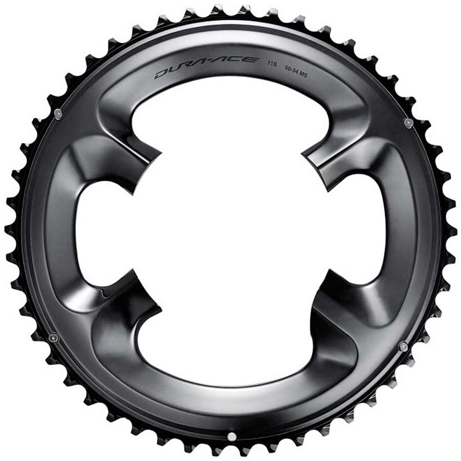 Shimano, Dura Ace FC-R9100, 52T Chainring, MT, 11sp, BCD: 110, Aluminum, Black