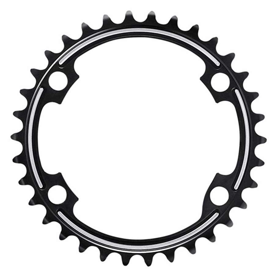 Shimano, Dura Ace FC-R9100, 34T Chainring, MS, 11sp, BCD: 110, Aluminum, Black