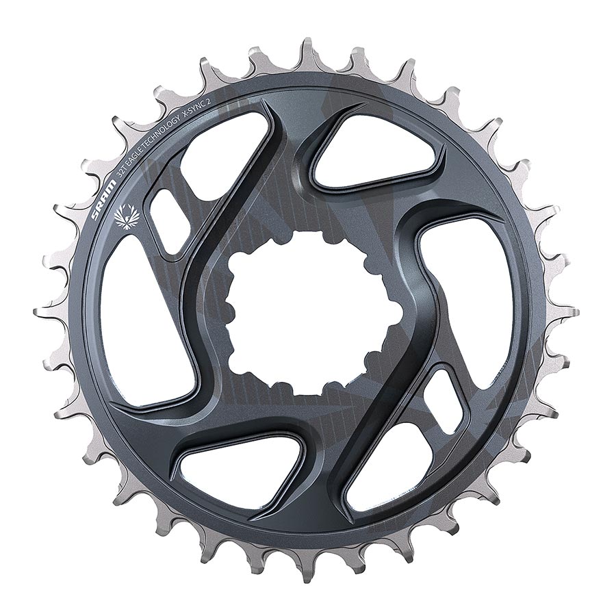 SRAM, GX Eagle C1, Chainring, Teeth: 34, Speed: 11/12, BCD: Direct Mount, Aluminum, Grey, 3mm