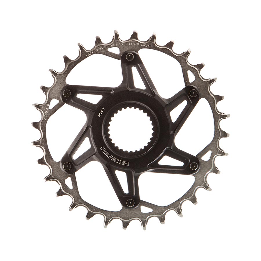 SRAM, XX Eagle T-Type DM E-MTB Bosch, Chainring, Teeth: 32, Speed: 12, BCD: Direct Mount Bosch, Black