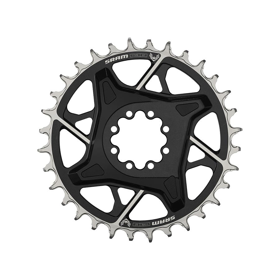 SRAM, Eagle T-Type DM X0 3mm Offset, Chainring, Teeth: 32, Speed: 12, BCD: Direct Mount, Aluminum, Black