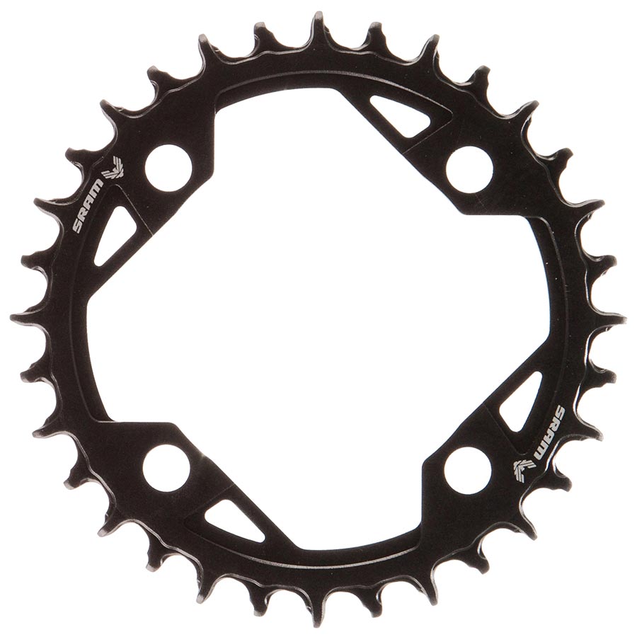SRAM, T-Type Light eMTB, Chainring, Teeth: 32, Speed: 12, BCD: 94, Bolts: 4, Aluminum, Black