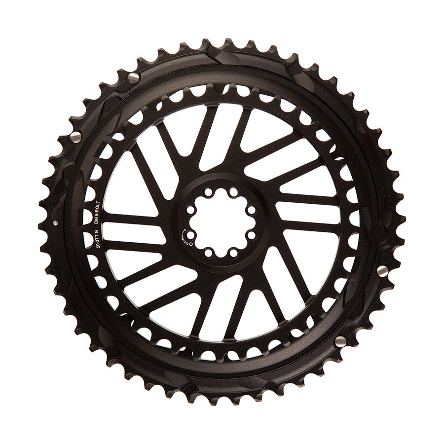 SRAM, Force E1 2x Direct Mount, Chainring, Teeth: 50/37, Speed: 12, BCD: Direct Mount SRAM 8 Bolt, Black