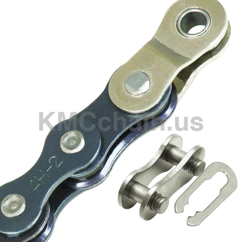 KMC Chain Z1eHX Wide x 112L, + Offset Link, Single Speed, Gun Metal