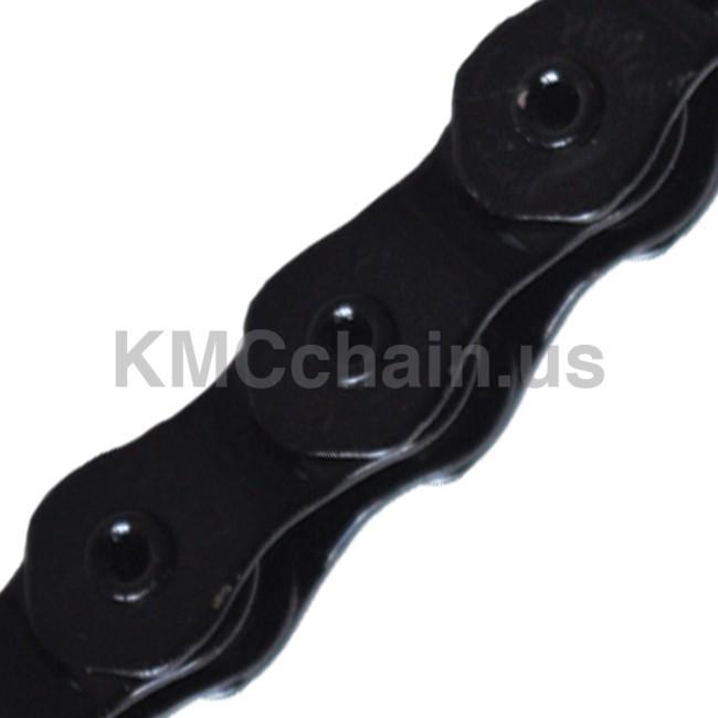 KMC HL1 Wide Chain - Single Speed 1/2" x 1/8", 100 Links, Half LinkChain, Black
