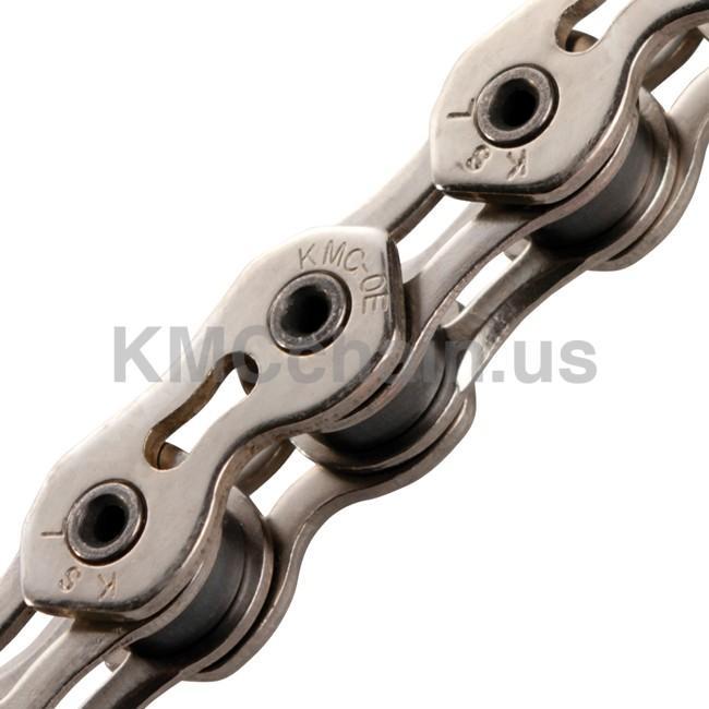 KMC K1SL SuperLite Kool Wide Chain - Single Speed 1/2" x 1/8", 100Links, Silver