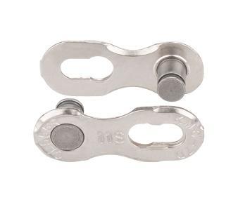 KMC MissingLink-11 Connector - 11-Speed, Reusable, Silver, 2 Pairs/Card