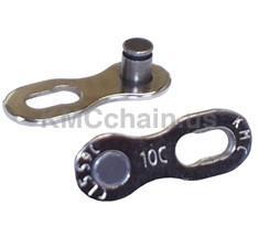 KMC MissingLink CL559R Connector - 10-Speed, Reusable, Silver, 2Pairs/Card