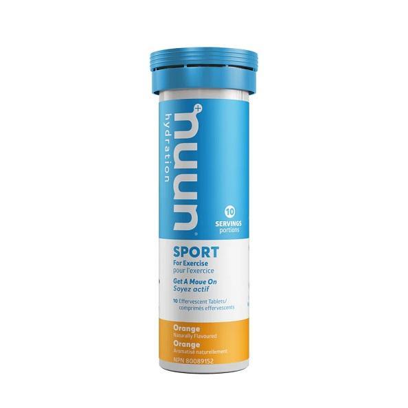 Nuun Sport Hydration Tablets, Orange, Box of 8 Tubes (10 tablets per tube)
