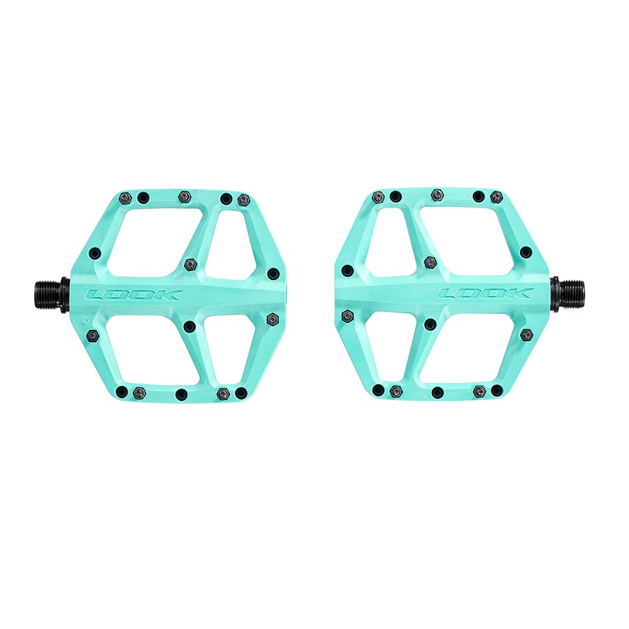 Look, Trail Fusion, Platform Pedals, Body: Composite, 9/16'', Ice Blue, Pair