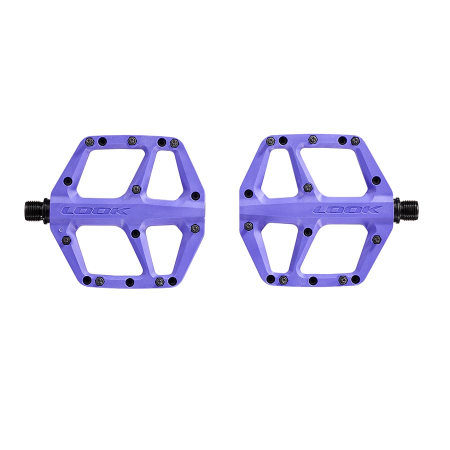 Look, Trail Fusion, Platform Pedals, Body: Composite, 9/16'', Purple, Pair