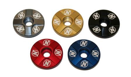 NSB Headset Top Cap 1-1/8" 4 Spoke Design--Blue