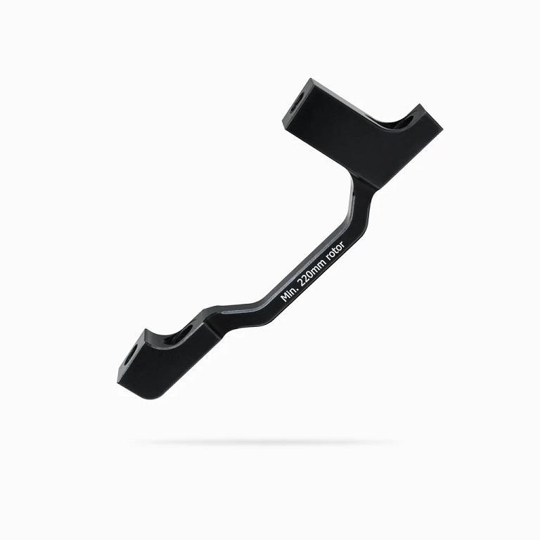 NSB Disc Brake Adapter, Post Mount, 200mm+ Mount to 220mm+ Rotor, +20mm Spacing, Pewter