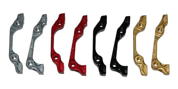NSB Disc Brake Adapter, Post Mount, +25mm Spacing, Pewter