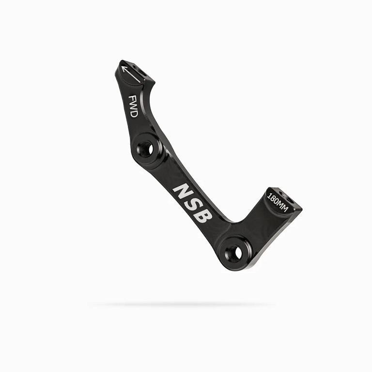NSB Disc Brake Adapter, IS Mount, 185mm Rear, Black