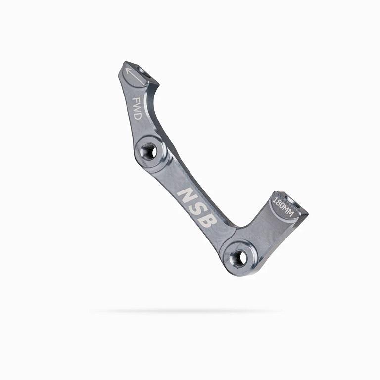 NSB Disc Brake Adapter IS Mount, 185mm Rear, Pewter