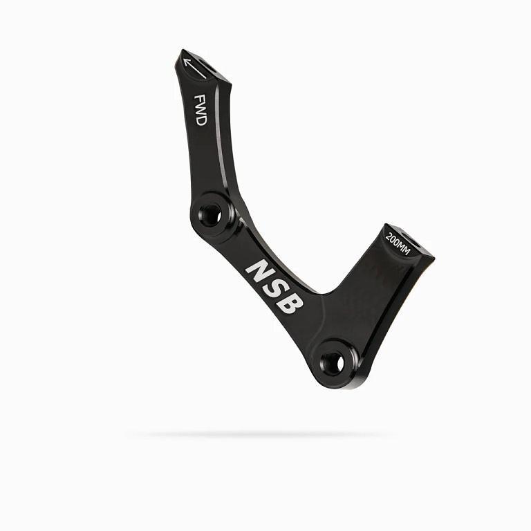 NSB Disc Brake Adapter, IS Mount, 200mm Rear, Black