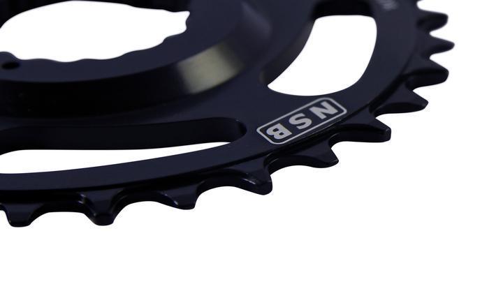 NSB Variable Tooth Chainring, Direct Mount RaceFace Cinch, 36T, Black