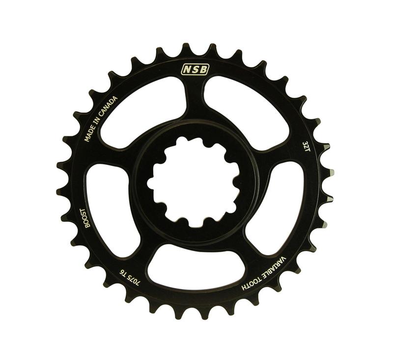 NSB Variable Tooth Chainring, Direct Mount SRAM, Boost, 32T, Black