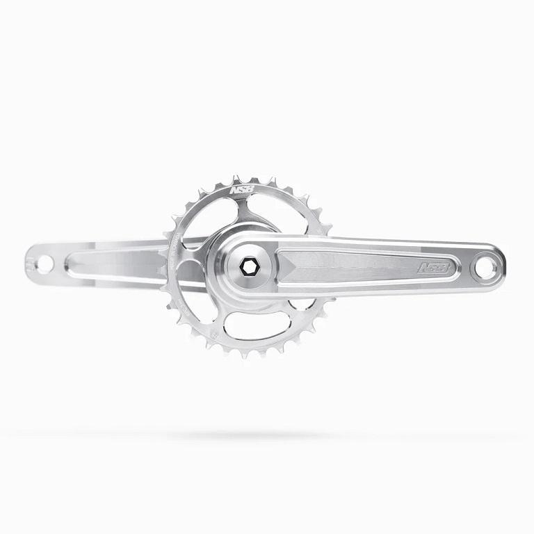 NSB Talon Crankset, 170mm Arm Length, 73mm BB Shell, 30mm/133.5mm Spindle, Silver