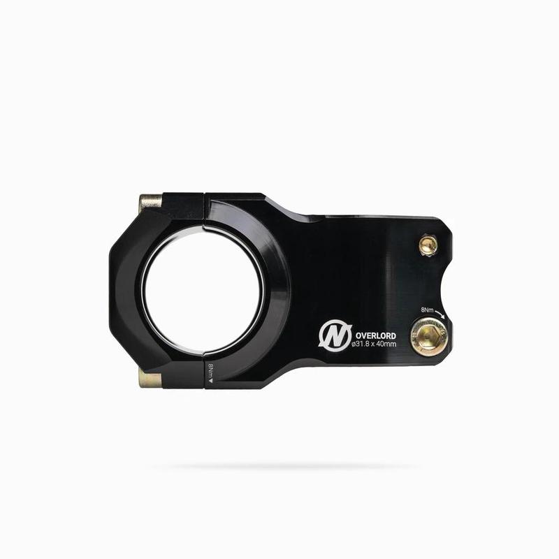 NSB Overlord All Mountain Stem, 40mm Length, 31.8mm Clamp, Black