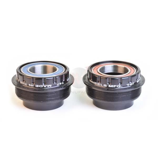 Wheels Manufacturing T47 Ouboard Bottom Bracket with Angular Contact Bearings for 22/24mm (SRAM/GXP) Spindles