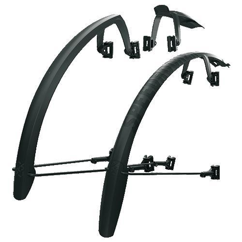 SKS Speedrocker Gravel Fender Set, Clip-on, 27.5" & 29", Max Tire Width 42mm, Black