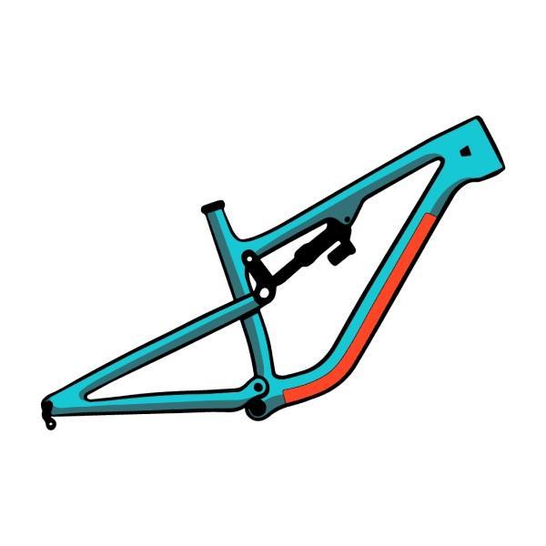 RideWrap Essential Downtube Protection Kit, Collective Series, Clear Gloss Finish, Xtra Thick