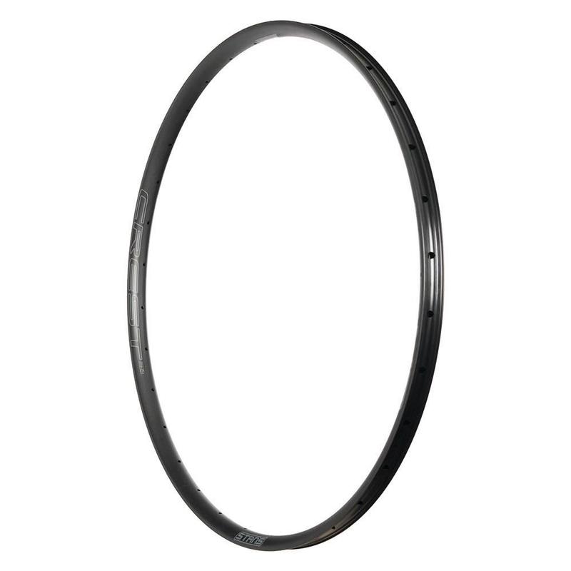 Stan's Crest MK4 Rim, 27.5" x 28 hole, Black (with Gray decals)