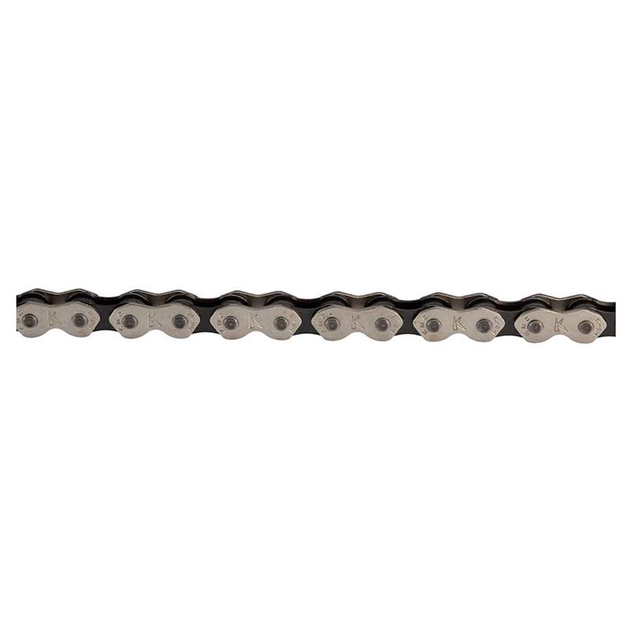 KMC K1 Kool Wide Chain - Single Speed 1/2" x 1/8", 112 Links,Silver/Black