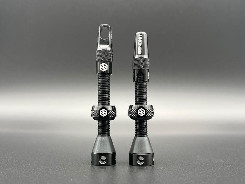Sendhit Tubeless Valve, Presta, 44mm, Black, Pair