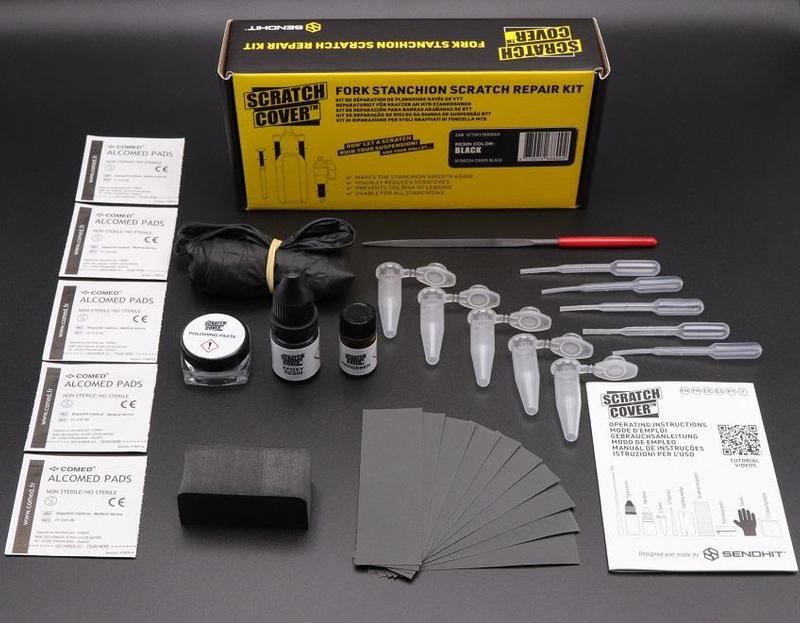 Sendhit Scratch Cover Fork Repair Kit, Black